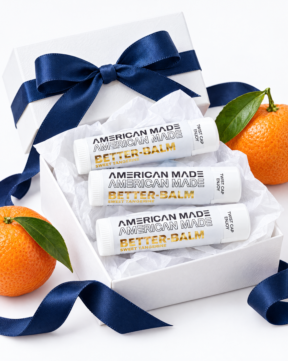 BetterBalm lip balm 3-Pack with gift box